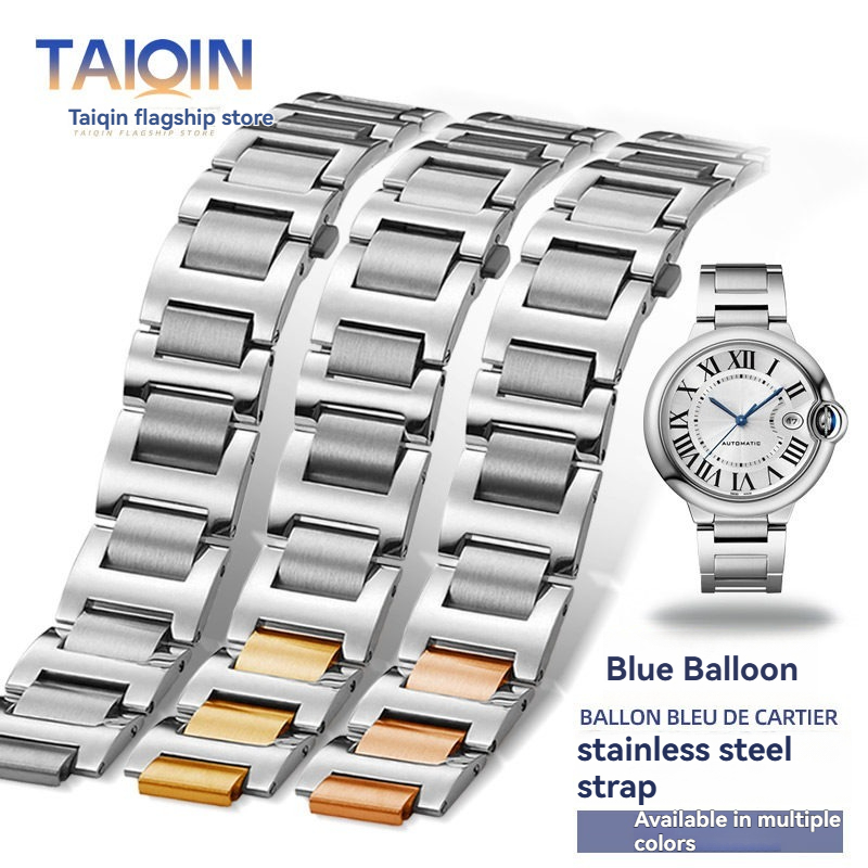 Cartier Watch Ballon Bleu - Spezielles Edelstahlarmband mit konvexer Schnittstelle. Für
