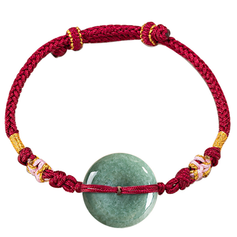 Jewelry & Watches Sp Z Oo Ul Frezerów 3 - Grünes Myanmar Jadeit Donut Armband Designer