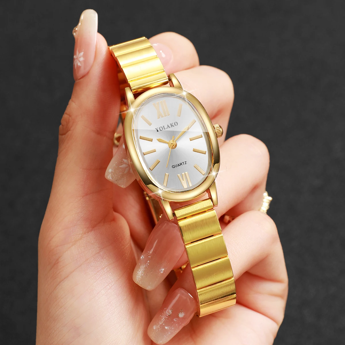Jewelry Watches For Women - Modische Damenuhr mit unregelmäßigem Zifferblatt, Quarzuhrwerk,