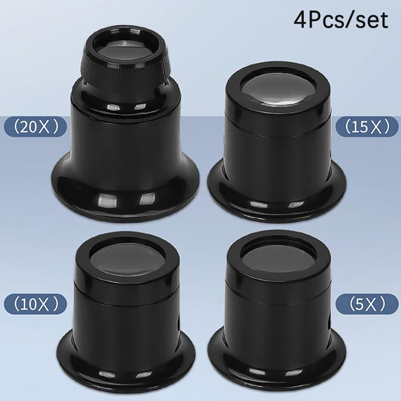 Jewelry Watches Repair - 4 teile/satz Augen lupen lupen 5x/10/15x/20x