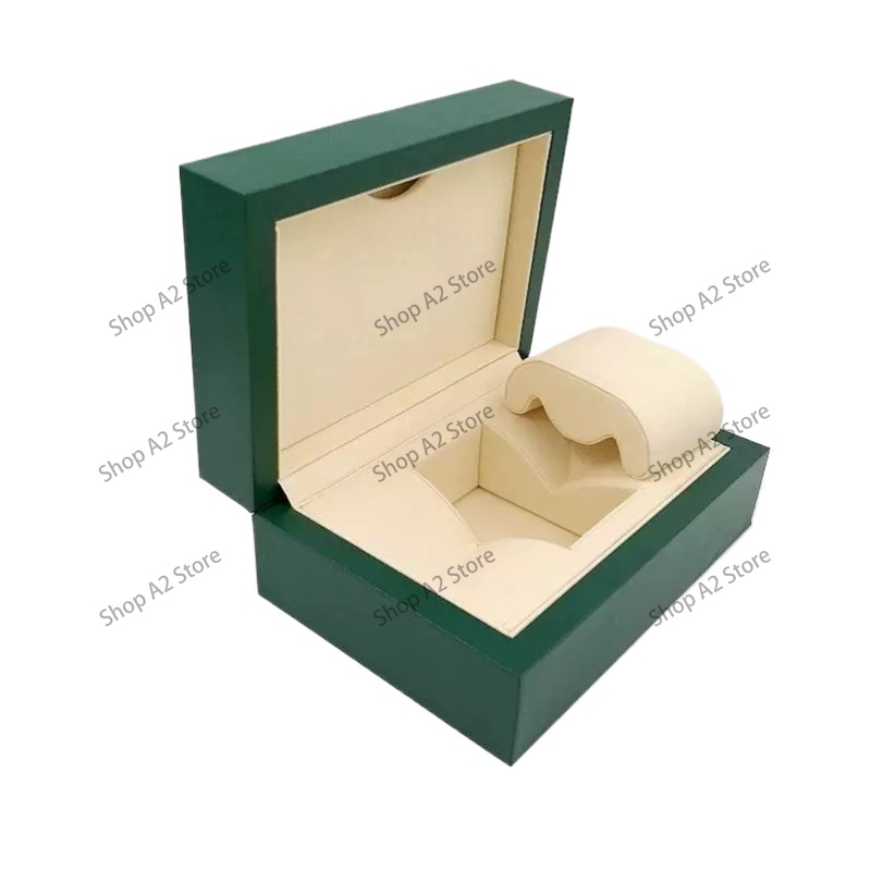 Jewelry Watches For Women - Uhrenbox mit Wellenmuster-Design, Grünes Geschenkverpackungsset für