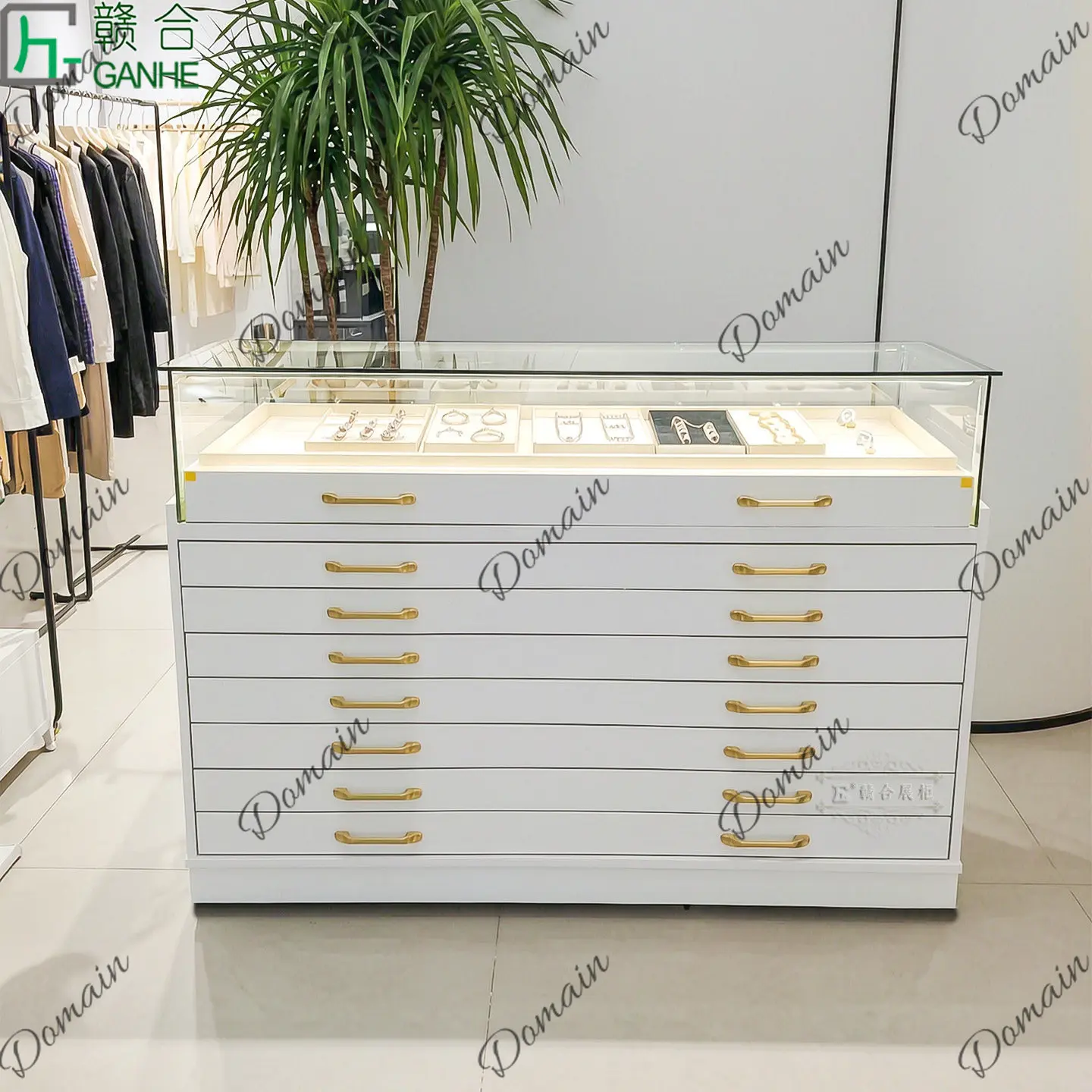 81 N Leichter Luxus-Glasvitrin – Jewelry Watches & Accessories Bewertung und Preis