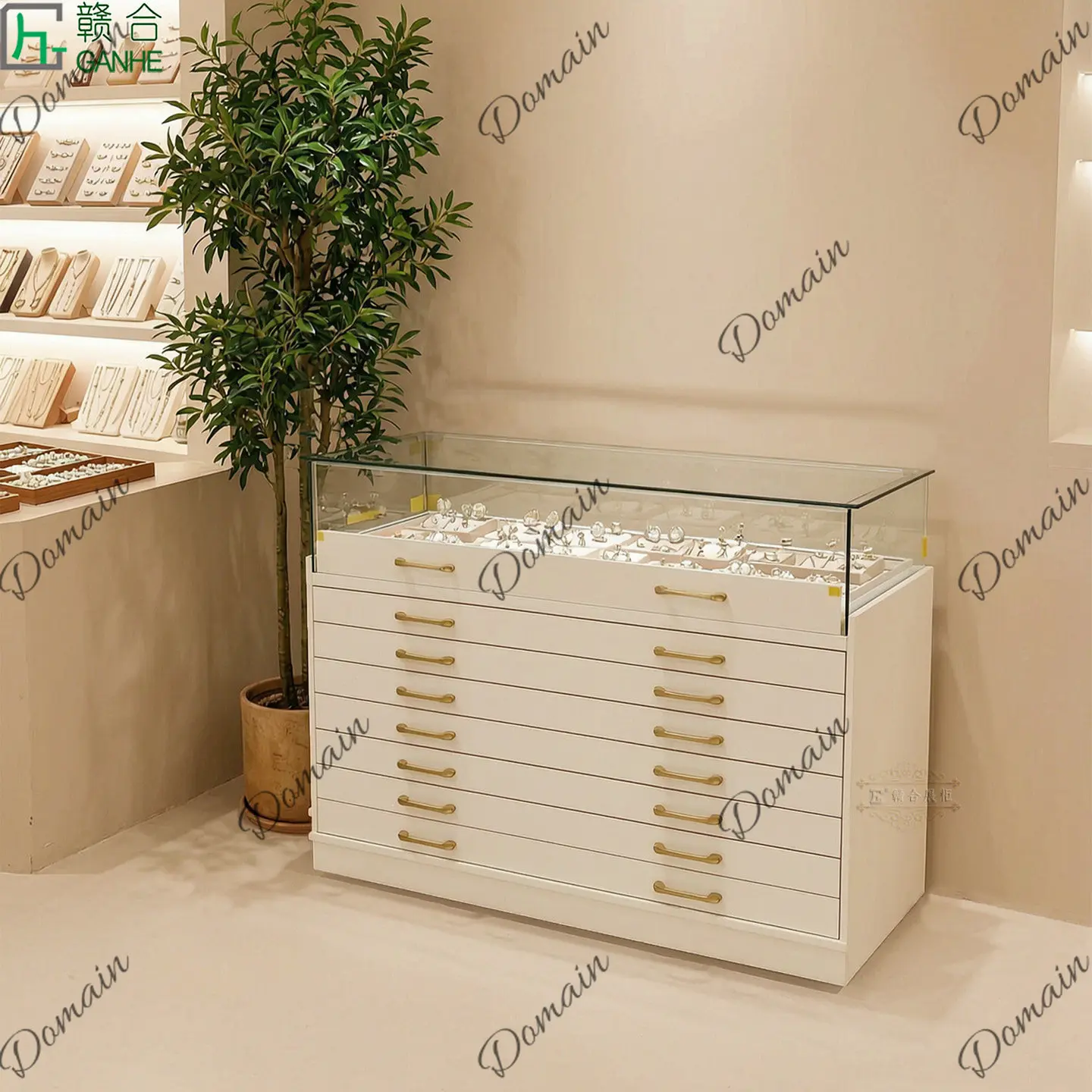 81 N Leichter Luxus-Glasvitrin – Jewelry Watches & Accessories Bewertung und Preis
